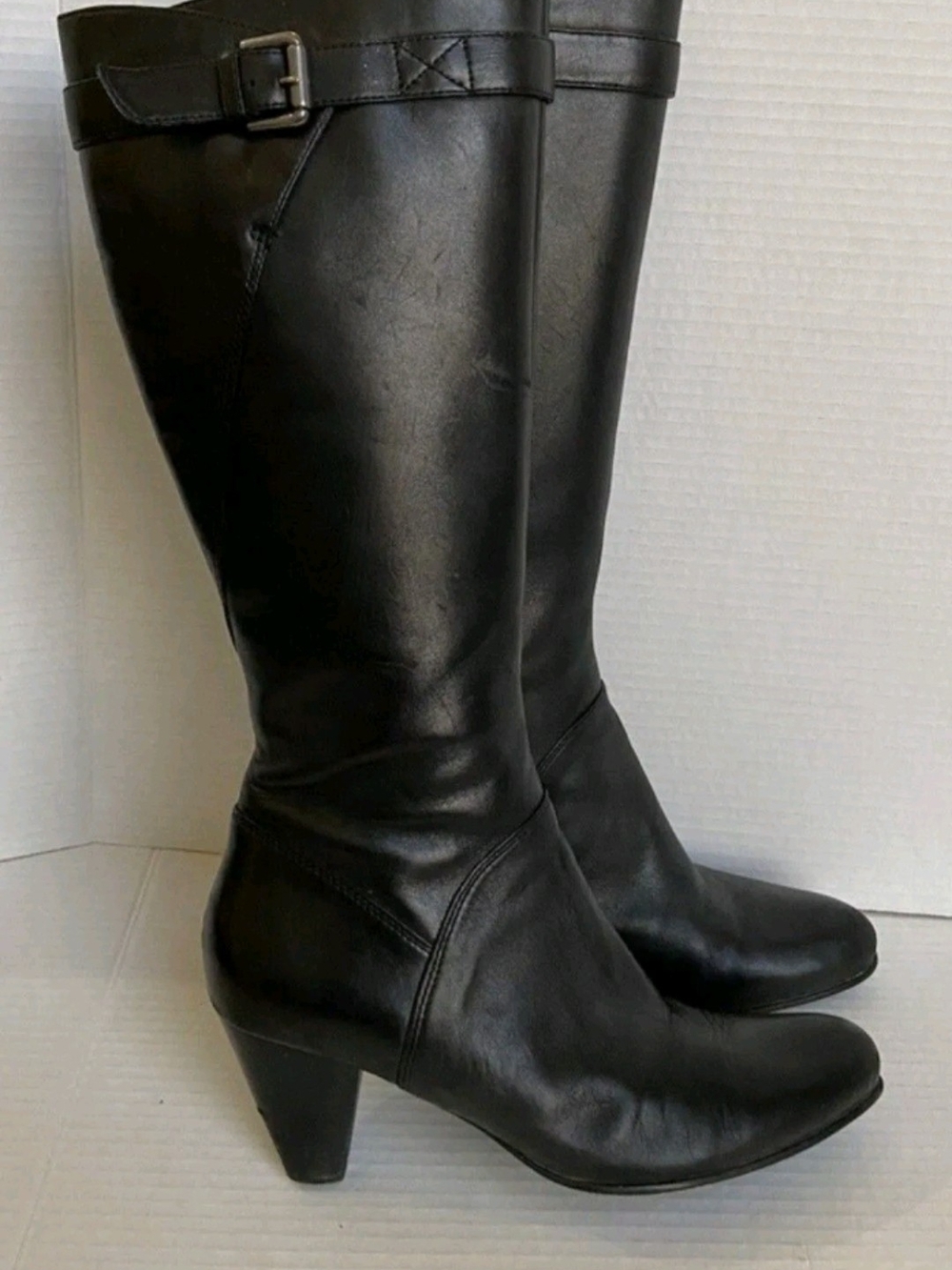 David Tate Leather Prestige Fashion heeled knee-high Boots